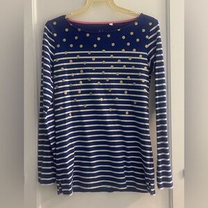 Boden Breton Top Stripes Ahead of The Rest Casual Long Sleeve Size 2